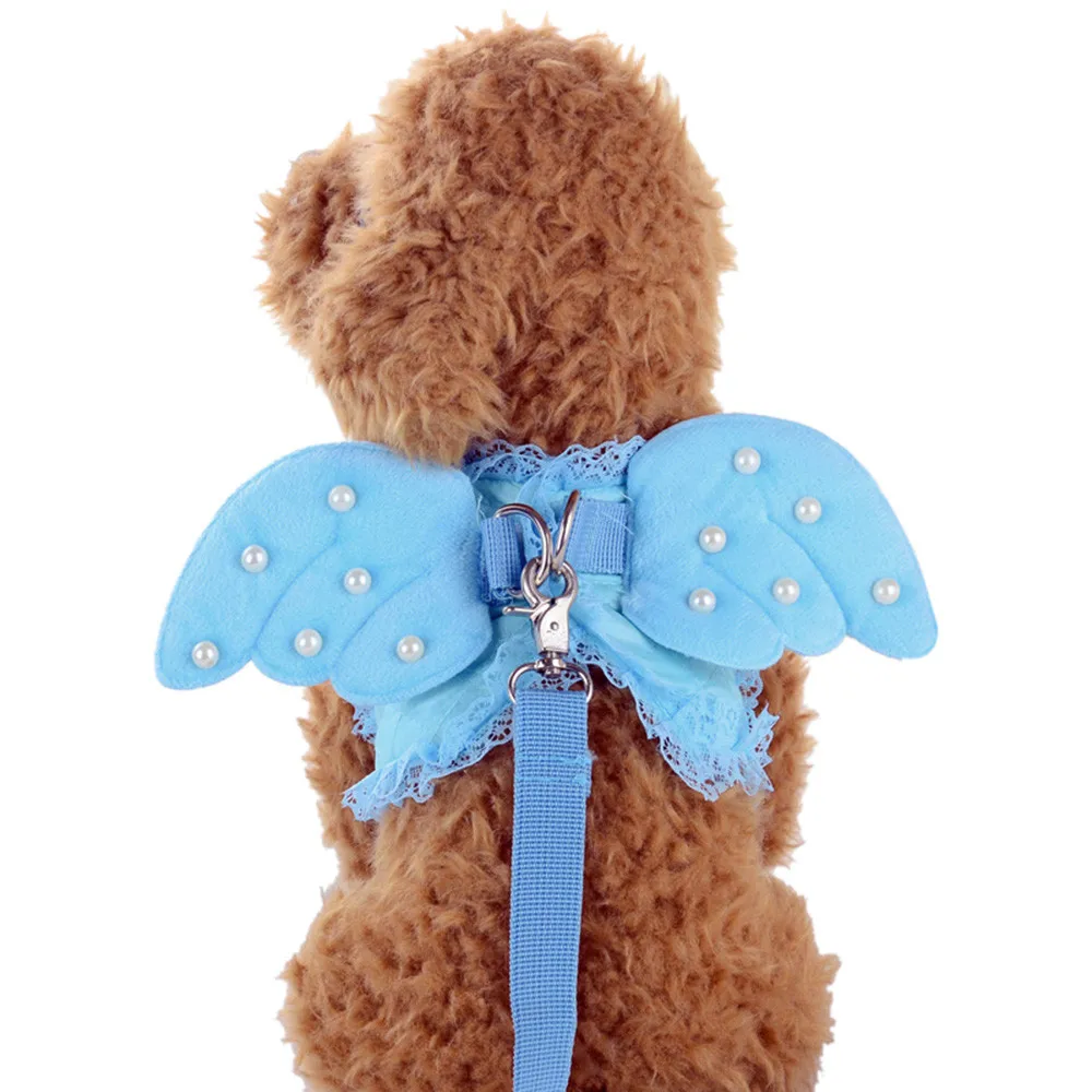 

New Arrival Cute Angel Pet Dog Chest Strap Collars Set for Small Pet Designer Wing Dog Supplies dog accessories