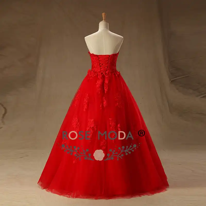red rose quince dress