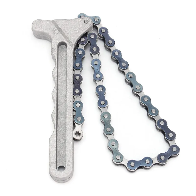 

1PC Oil Chain Wrench Oil Fuel Filter Filters Remover Tool 5.7'' 445MM Alloy Chain High Quality