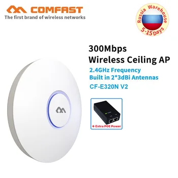 

COMFAST wireless Ap wifi router 300Mbps Ceiling AP 802.11b/g/n Indoor AP 48V POE Open DDwrt Access Point AP built-in antenna wif