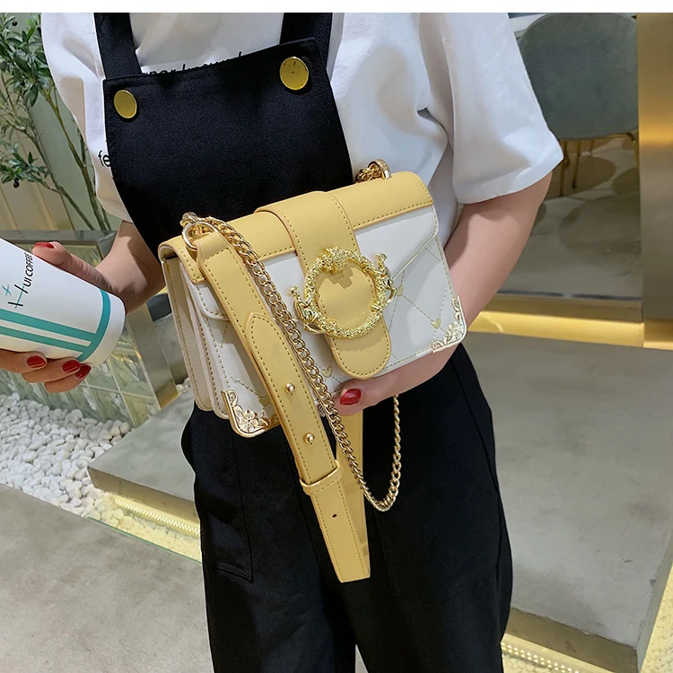 Мода 2019 г. металлический замок мини небольшой площади пакет сумка Crossbody посылка крестом пакет клатч для женщин дизайнер кошелек сумки Bolsos