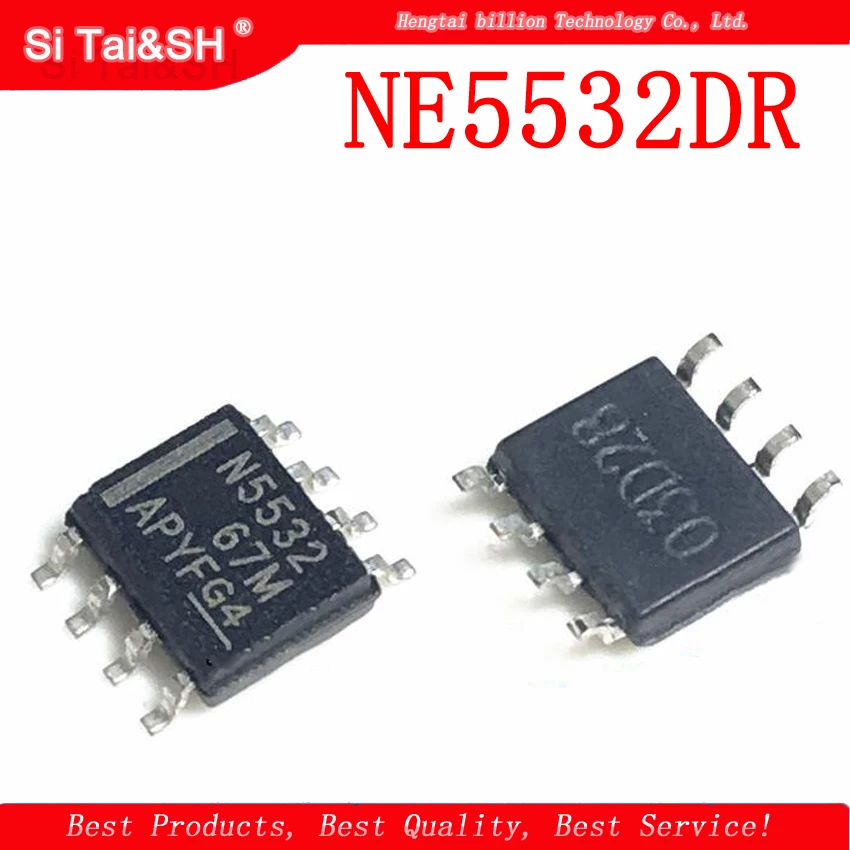 20PCS NE5532DR SOP8 NE5532 SOP N5532 5532DR SOP-8 SMD new and original IC Dual operational amplifier | Электронные компоненты и
