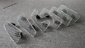 

Yimaautotrims Front Grille Grill Net Molding Cover Trim Fit For Toyota Land Cruiser Prado FJ150 2014 2015 2016 2017 Exterior