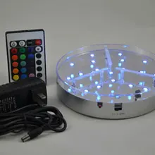 5 шт./партия литиевая батарея перезаряжаемый RGB Цвет Изменение Кристалл Свадебный центральный светильник база