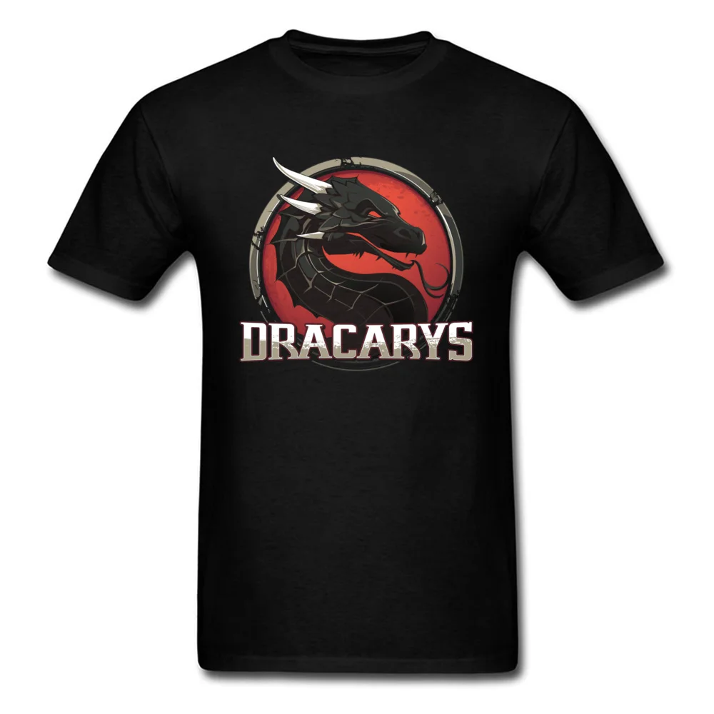 Прочный Шарм DracarysSports Футболка Игра престолов Мужская черная футболка