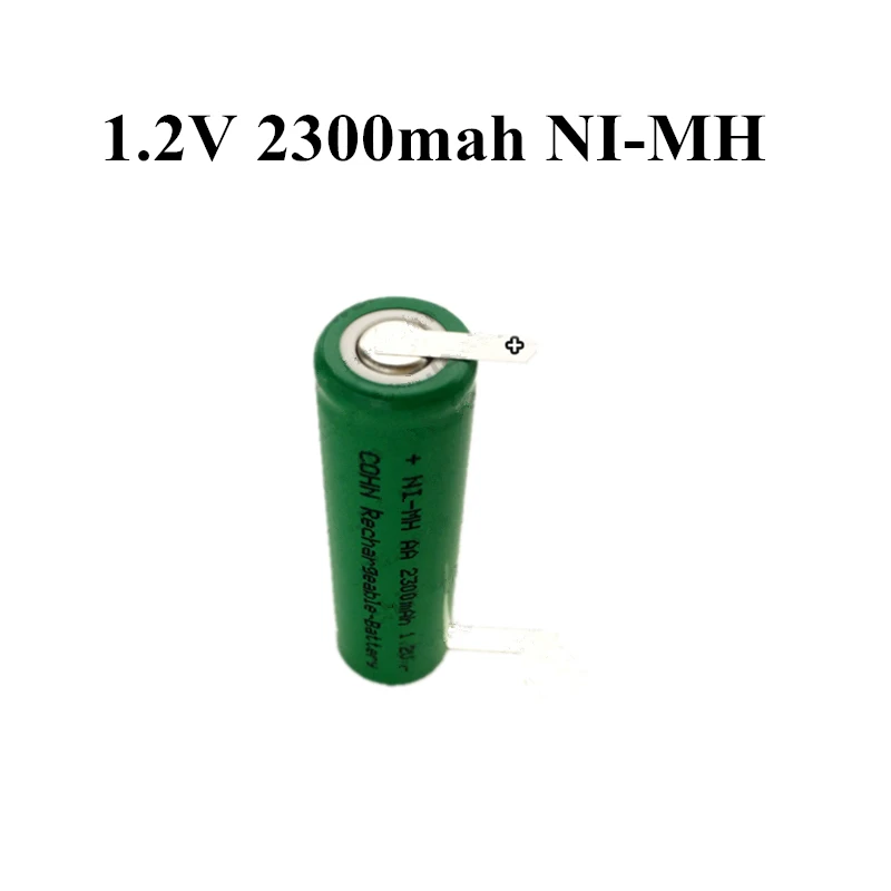 10pcs 1.2v Aa Ni-mh 2300mah Rechargeable Battery Nimh 1.2v Aa Batteria for Electric Barber Scissors Electric Shaver Battery
