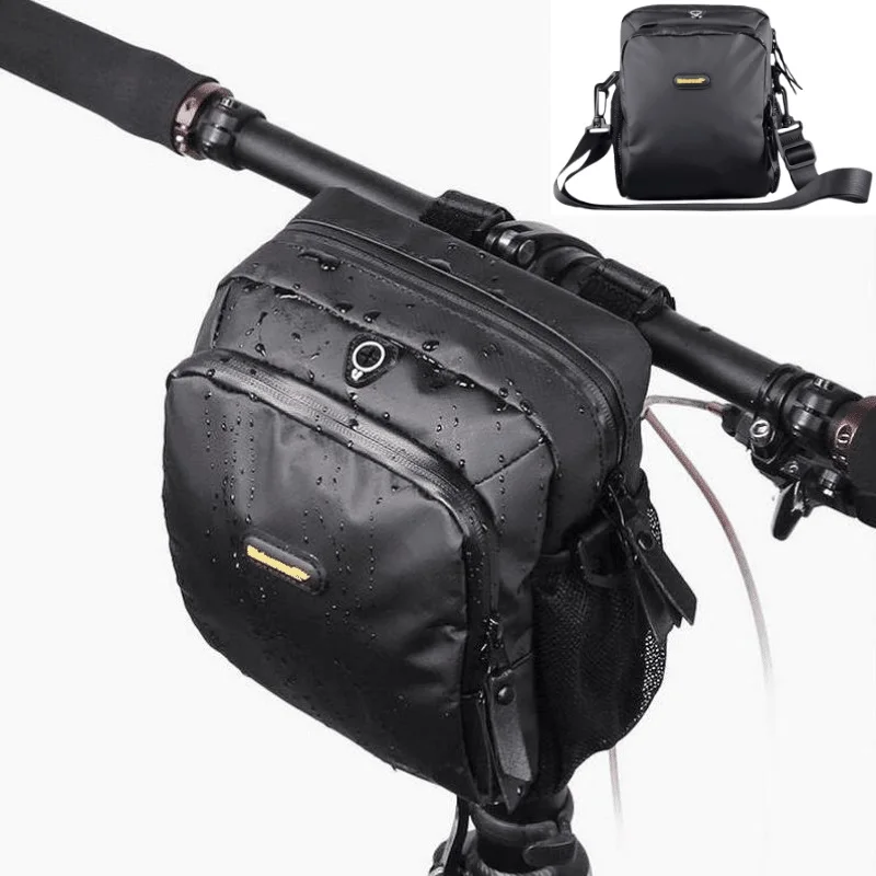 Excellent RHINOWALK Big Capacity Handlebar Bike Bag Full Waterproof Folding Bike Front Bag Electric Bike Cycling Bag 0