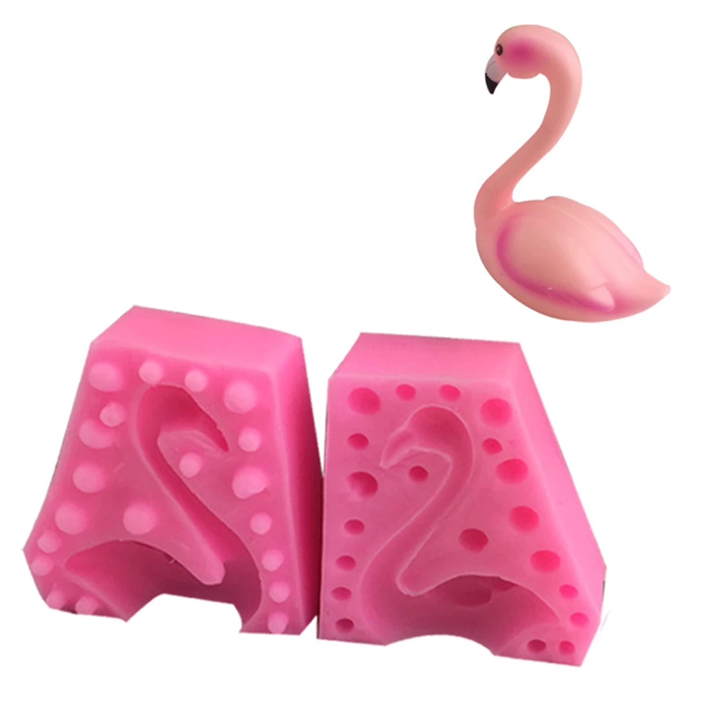 3D Flamingo Silicone Mold Fondant Chocolate Mould- Baking Pan / Non - Stick Silicone Mold /Oven -Microwave -Dishwasher Safe Safe