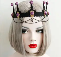 Новое поступление женские обручи с короной с кулон с волной Вечерние Девушки vintege тика в стиле «панк» со стразами аксессуары для волос