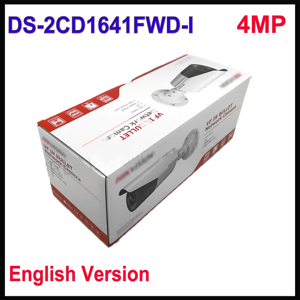 Интерактивного версия Hikvision 4mp Камера IP Открытый ds-2cd1641fwd-i зум-объектив с