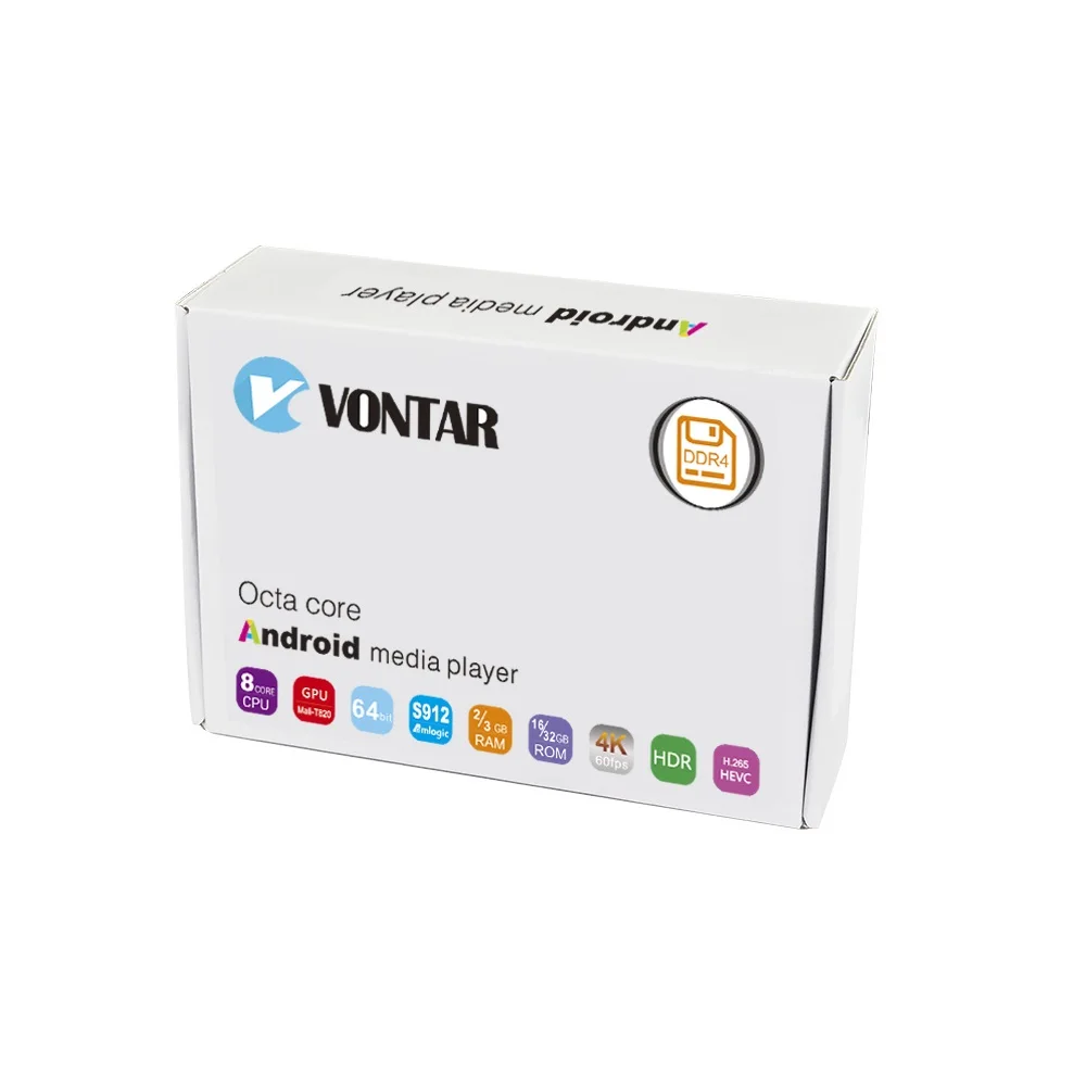 DDR4 Octa Core Android 7 1 ТВ коробка VONTAR Z8 дуги 2 Гб оперативной памяти 16 встроенной