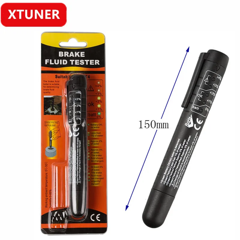 Brake Fluid Tester 5 LED Car Automotive Testing Tool for DOT3 DOT4