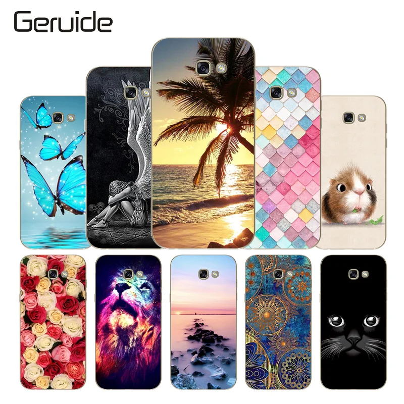 

Geruide For Samsung Galaxy A7 2017 A720F 5.7" Case Cover, Printed Soft Silicon Cover Case For Samsung Galaxy a7 2017 SM-A720F