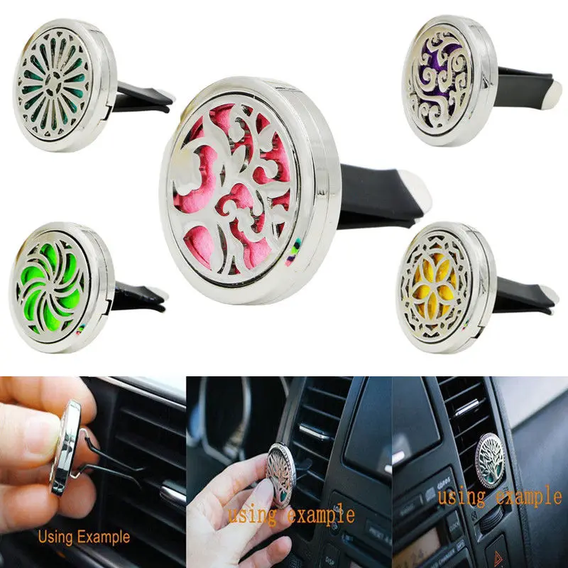

Vehemo Car Perfume Aromatherapy Essential Oil Diffuser Air Vent Flavoring Car-styling Air Freshener Perfumes Clip Storage Box