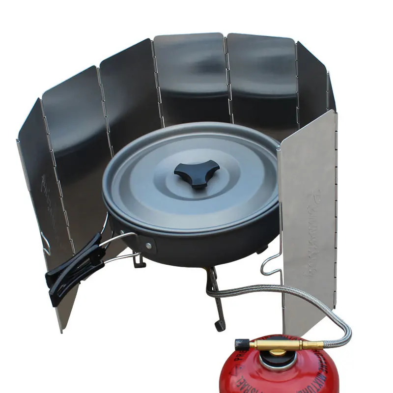 Strong Durable Foldable Outdoor Camping Cooking Cooker Gas Stove Wind