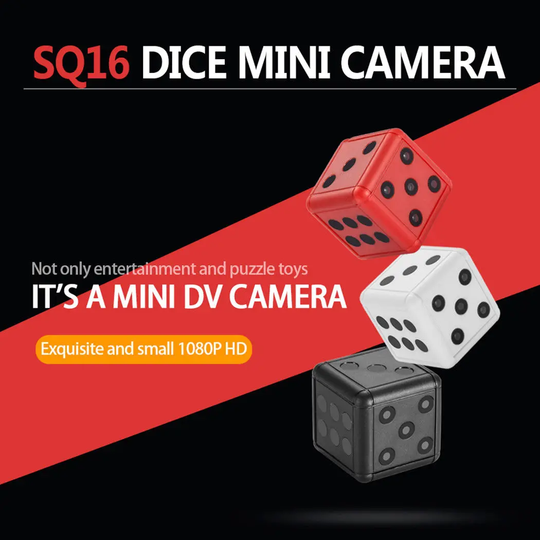 

32G Card+SQ16 Full HD 1080P Mini Car DV DVR Camera Dash Cam IR Night Vision White