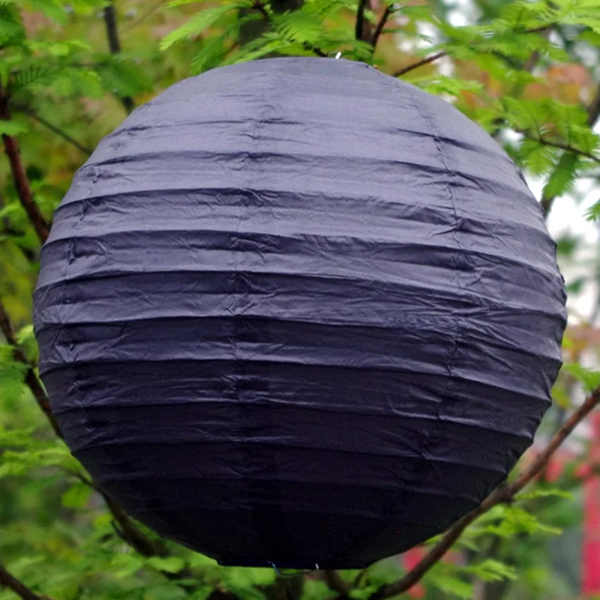 High Quality Paper Lanterns 5PCS Festival Black 16inch 40cm Wedding Decoration DIY Birthday