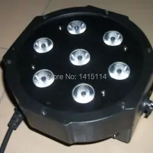 20 шт./лот 7 шт.* 10Вт кзсв 4 в 1 светодиодный плоский параболический алюминиевый рефлектор свет светодиодный стирка сценическое освещение со смешением цветов для dj автомат для резки адвокатского сословия оборудования dmx512