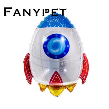 

Rocket Space Travelling Happy Birthday party decoration outer space astronaut foil balloon ET Planet explore partner kids toys