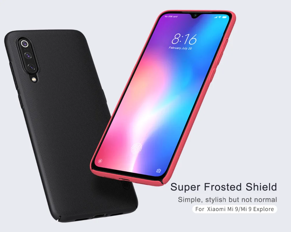 Чехол для телефона NILLKIN Xiaomi Mi 9/Mi 9 Explore матовый защитный жесткий чехол