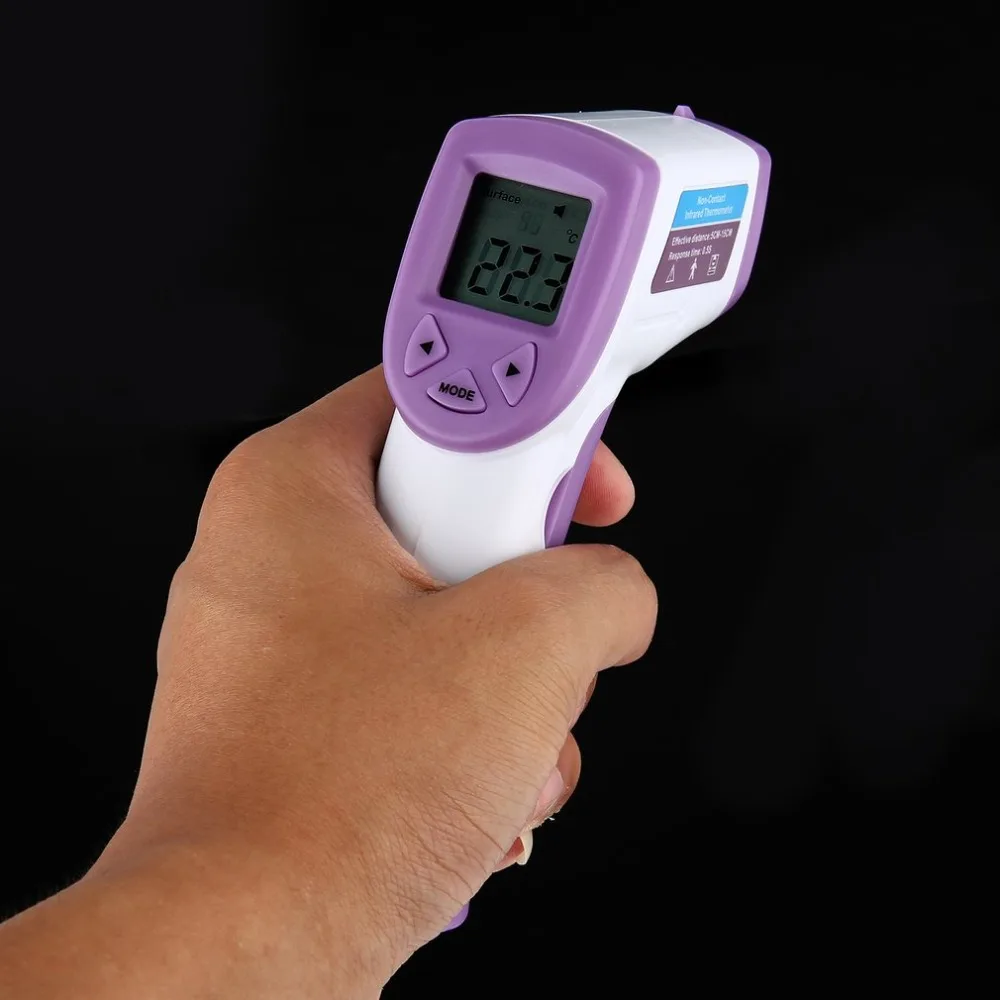 Цифровой инструмент цифровой термометр с красным лазером инфракрасный термометр для измерения температуры бесконтактный инфракрасный пирометр ЖК-дисплей Температура задняя часть светильник