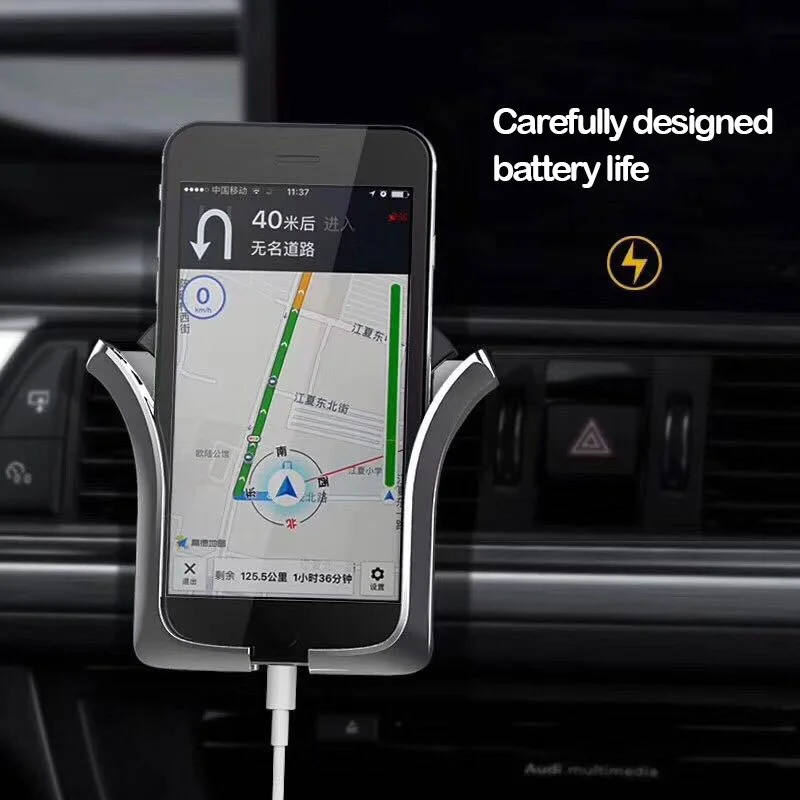 

15*10*9cm Universal U-type car phone holder new gravity mobile phone car bracket Stand Holder for car outlet GPS navigation