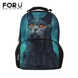 Kawaii Cat печати Bagpack студент колледжа девочек Школьный рюкзак большой женщин рюкзак ноутбук Путешествия Bagpack Mochila FORUDESIGNS