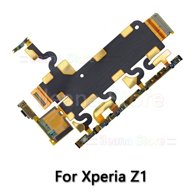 For Sony Xperia Z Z1 Z2 Z3 Z4 Z5 Compact Premium Plus Original Dock Charging LCD Connector Power Volume Key Mic Flex Cable Z1