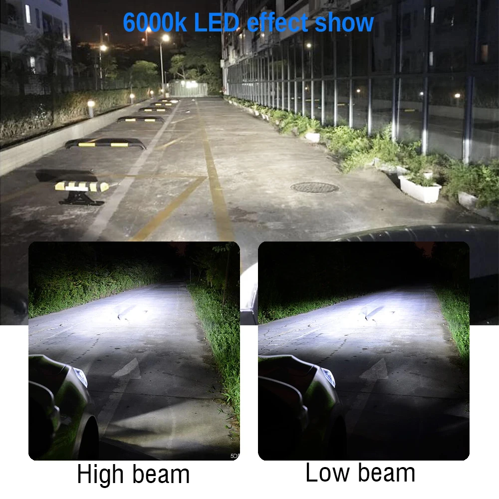 Комплект автомобильных фар головного света Cawanerl высокой яркости H7 LED H8 H9 H11 9005 HB3