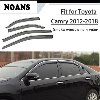 

NOANS 4pcs Stickers For Toyota Camry XV50 XV70 2018 2017 2016 2015-2012 Car Styling Accessories ABS Windows Sun Rain Visor