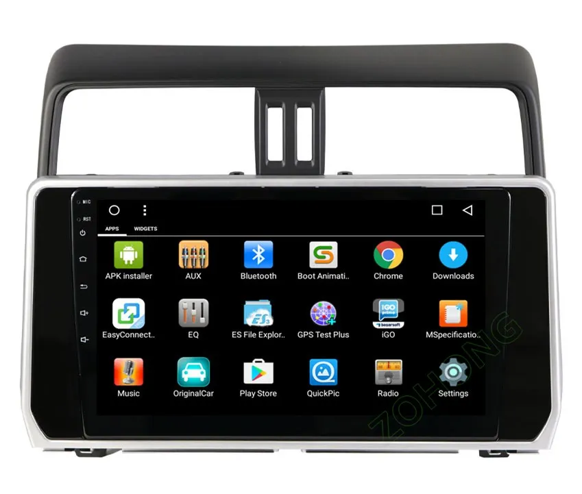 Cheap 2.5D 10.2 inch Octa 8 Core 2G+32Gb Android Car DVD Player for Toyota Land cruiser Prado 150 2018 2019 autoadio GPS Navigation BT 26