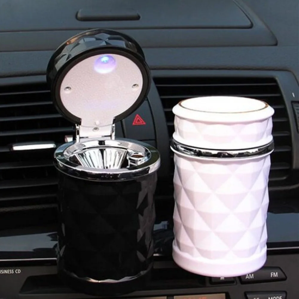 Car Accessories Portable LED Car Light Ashtray Universal Car Cigarette