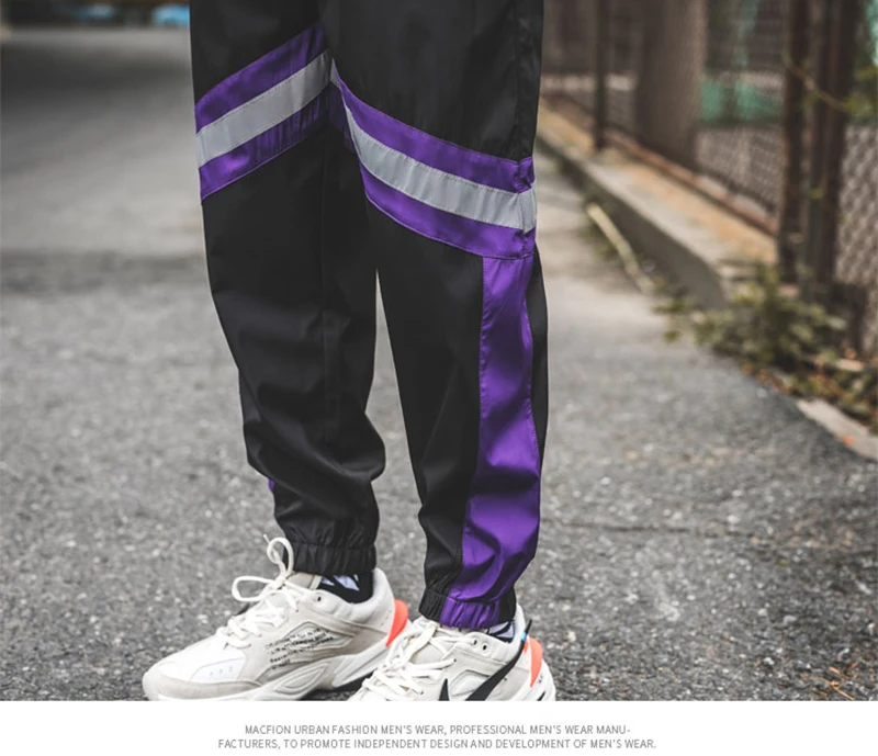 Loose Hip Hop Cargo Pants Men Camouflage Patchwork Harem Mens Trousers Streetwear  (66)
