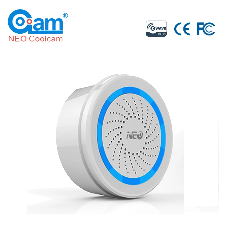 

NEO COOLCAM NAS-AB02Z Z-wave Plus Wireless Home Automation Battery-Powered Also Can Be Charged With USB Siren Alarm Sensor