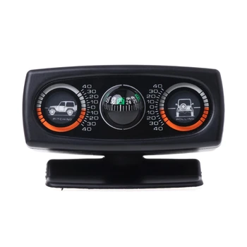 

3 In 1 Car Compass Inclinometer Angle Slope Level Meter Finder Gradient Balancer