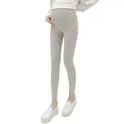 Новый Демисезонный Беременность тонкий для беременных брюки леггинсы узкие брюки живот брюки Одежда для беременных брюки Высокая талия