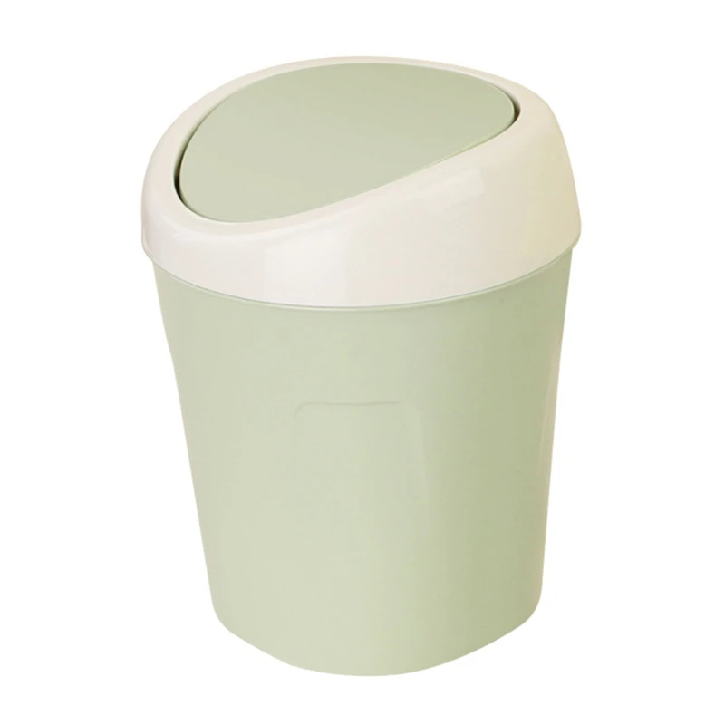 Бак для хранения настольный автомобильный мусорный бак домашний офис закуски мусорные ящики пластиковая мини настольная мусорный ящик баррель для мелочей - Цвет: Зеленый