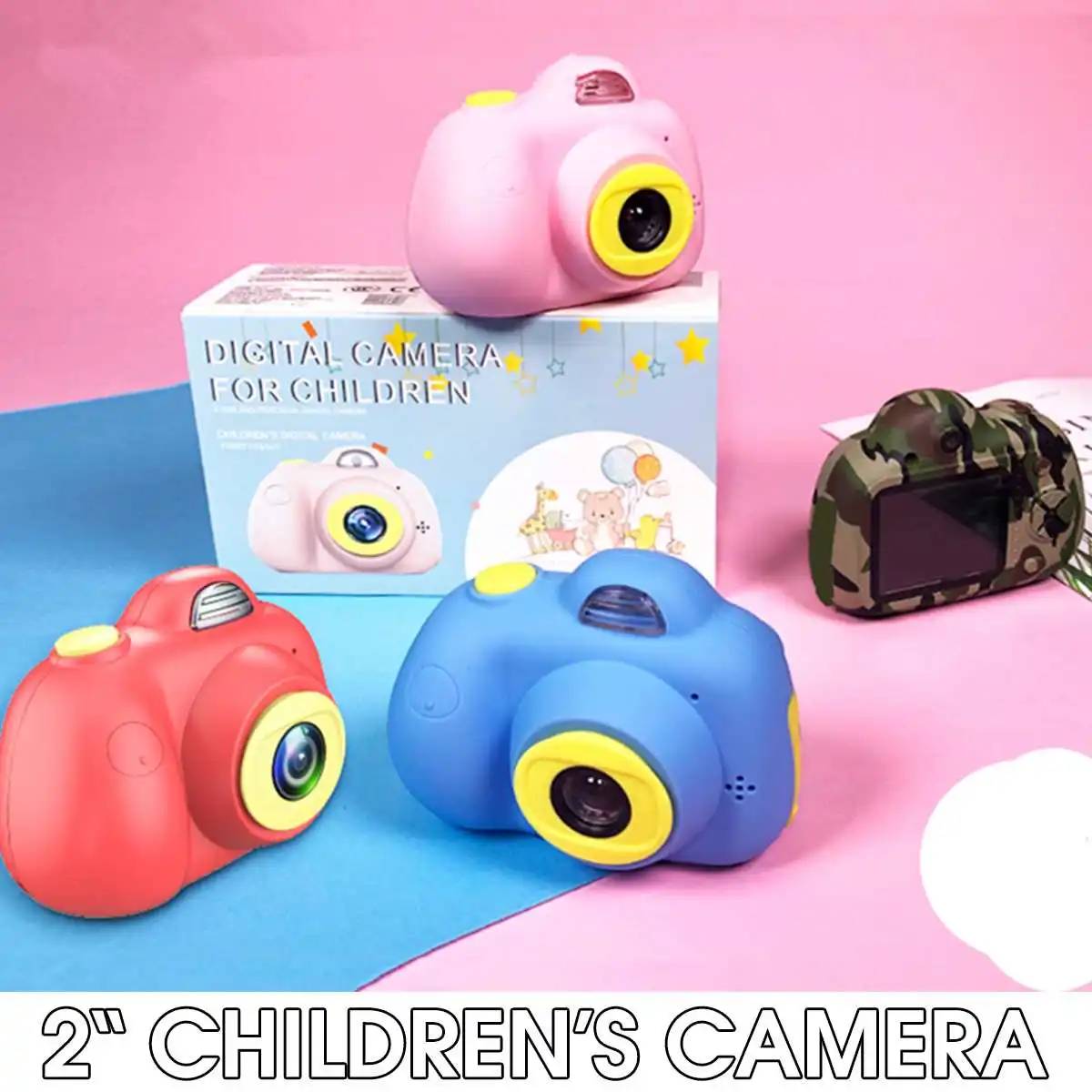 

Mini Digital Camera HD LCD Video Toy Camera With Photography Kids Educational Toddler Toy Learn Shoot Cameras Photo Gift