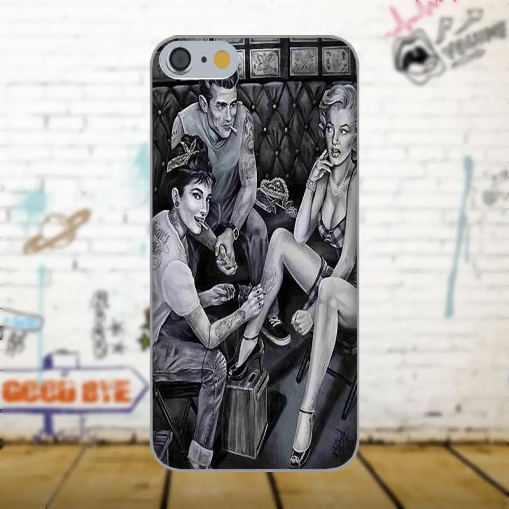 Для Apple iPhone X 4 4S 5 5C 5S SE 6 6S 7 8 Plus для LG G3 G4 G5 G6 K4 K7 K8 K10 V10 V20 TPU чехол Джеймс Дин и Мэрилин