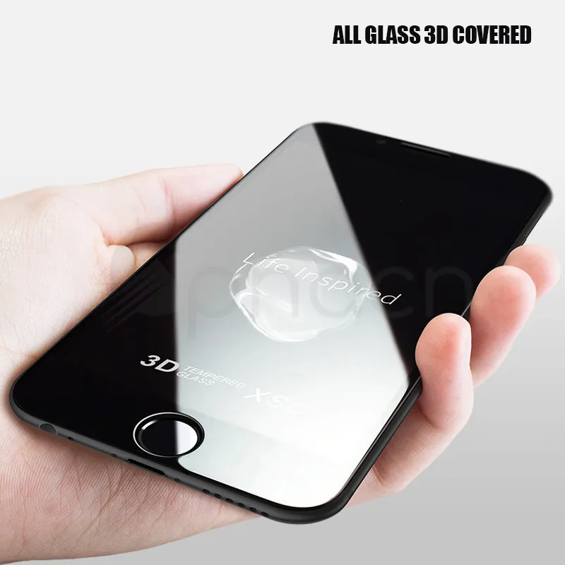 30D Gekrümmten Rand Gehärtetem Glas Für iPhone 8 7 6 6S Plus Volle Abdeckung Screen Protector Für i