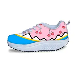 Мультфильм Kawaii Женские туфли-лодочки Повседневная Летняя обувь женские Zapato Повседневное Обувь с дышащей сеткой обувь для Для женщин Обувь