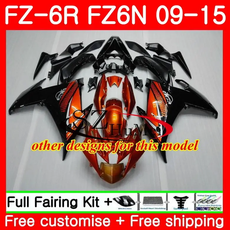 Средства ухода за кожей для Yamaha fz6n FZ6 FZ6R 09 10 11 12 13 14 15 ЧЕРНЫЙ 75sh10 fz-6r ФЗ 6R 2009 2010 2011 2012 2013 обтекатели