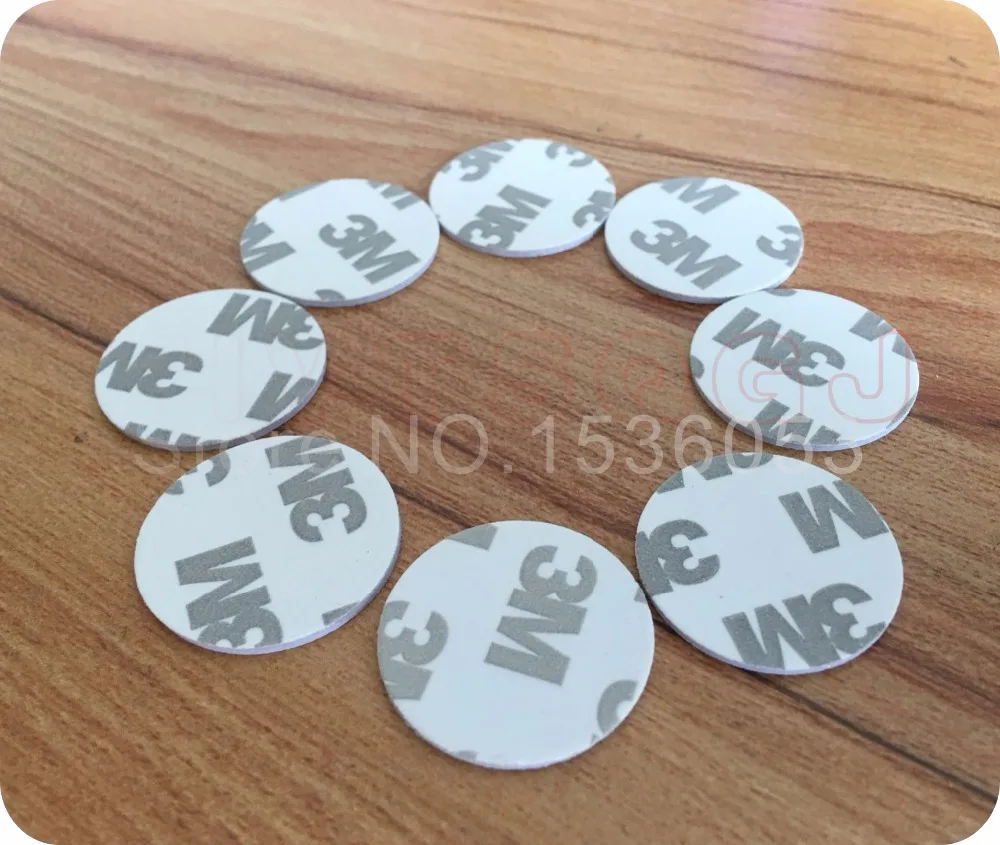 4000 шт. Бесплатная доставка 3M наклейки тип монеты 125 кГц RFID карта катушки/EM