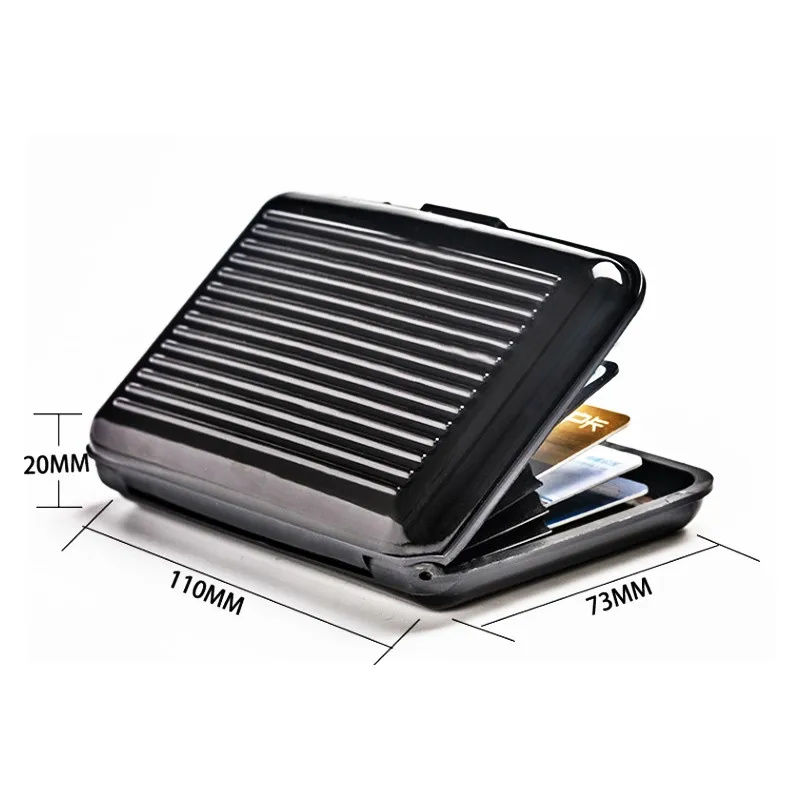 

Aluminum Metal Case Card Holder Credit Card Holder Metal Bank Card Box Logo Customization Package ID Card Holder Engraved Custom
