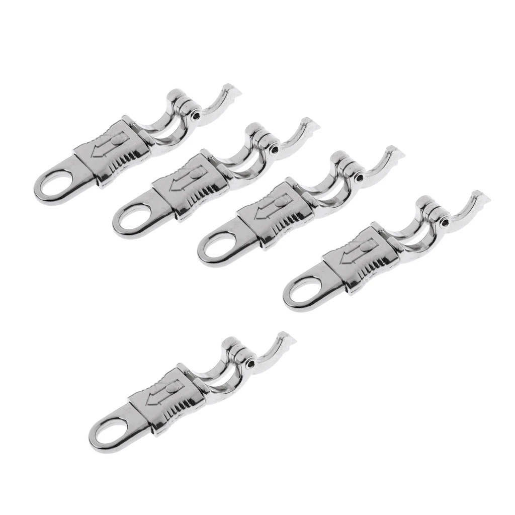 5Pcs Zinc Alloy Sturdy Panic Snap Hooks Clip Horse Equipment Gear for Lead Reins & Equestrian Use