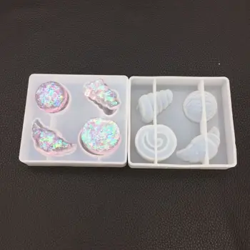 

JAVRICK 1Pc DIY Jewelry Tools Kawaii Silicone Molds Handmade Resin Bread Food Pendant Molds Craft Projects