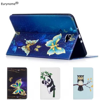 

Cover For Samsung Galaxy Tab A 10.1 T580 T585 SM-T580 T580N Case Cartoon Panda Wallet PU Leather Stand Case for Samsung T580