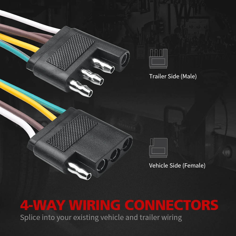 MICTUNING Новый 4 контактный 25 дюймовый штекер и 6 гнездовой разъем 18 AWG цветной