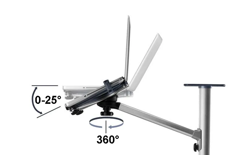 Регулируемая высота до 7, подставка для ноутбука, Алюминиевая Подставка для ноутбука, вращающаяся подставка для ноутбука с Подложка для