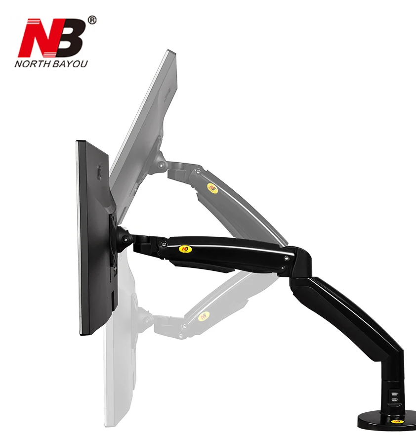NB F100A газовый пружинный держатель 22 35 дюймов для экрана и монитора вращающийся на